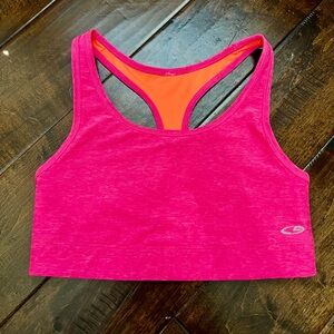 Champion Vibrant Pink and Orange reversible Sports Bra